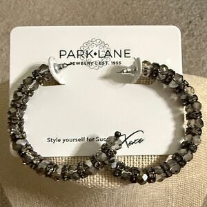 Park Lane Smoky Beaded Hoop Earrings